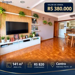 Apartamento com 3 Quartos à venda, 141m² no Centro, Ribeirão Preto