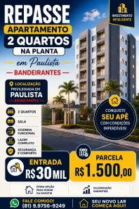 Apartamento com 2 Quartos à venda, 36m² no Maranguape I, Paulista