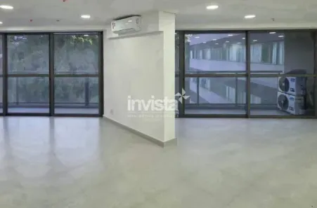 Sala Comercial para alugar, 111m² no Valongo, Santos