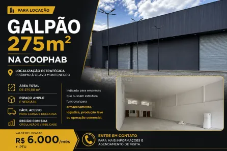 Galpão/Depósito/Armazém para alugar, 275m² no Parque das Árvores, Parnamirim