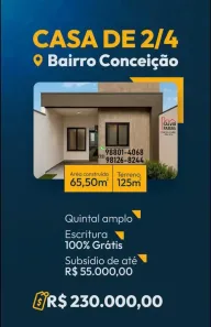 Casa com 2 Quartos à venda, 65m² no Conceição, Feira de Santana