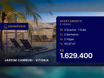 Apartamento com 3 Quartos à venda, 101m² no Jardim Camburi, Vitória