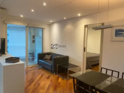 Apartamento com 1 Quarto para alugar, 54m² no Cidade Monções, São Paulo