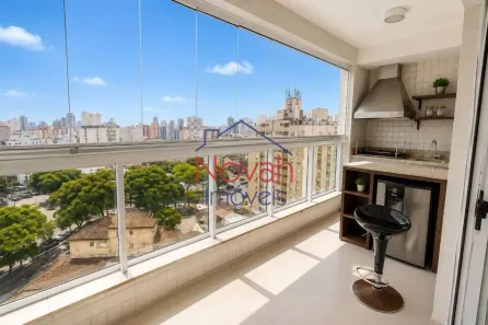 Apartamento com 2 Quartos para alugar, 87m² no Macuco, Santos
