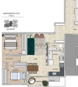 Apartamento com 3 Quartos à venda, 73m² no Santa Efigênia, Belo Horizonte