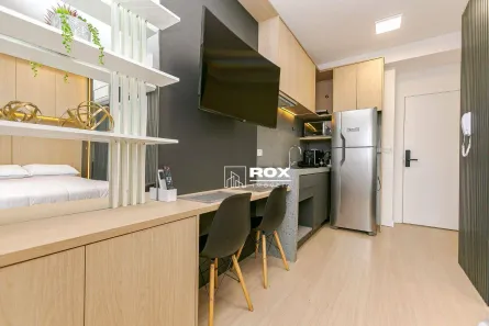 Apartamento com 1 Quarto para alugar, 23m² no Centro, Curitiba