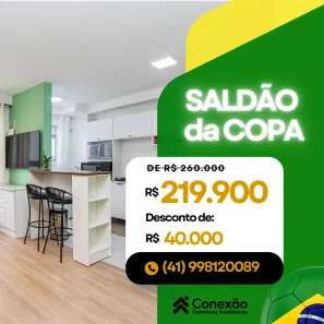 Apartamento com 1 Quarto à venda, 35m² no Atuba, Curitiba