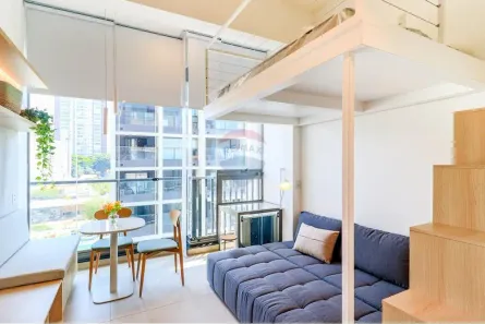 Apartamento com 1 Quarto para alugar, 29m² no Jardim das Acácias, São Paulo