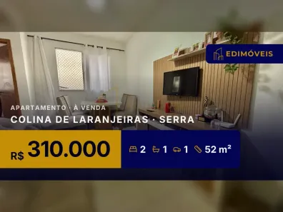 Apartamento com 2 Quartos à venda, 52m² no Colina de Laranjeiras, Serra