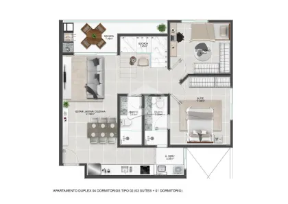 Cobertura com 1 Quarto à venda, 90m² no Abraão, Florianópolis