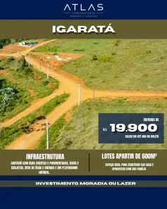 Lote/Terreno à venda, 600m² no Centro, Igaratá
