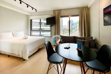 Apartamento com 1 Quarto para alugar, 27m² no Vila Nova Conceição, São Paulo