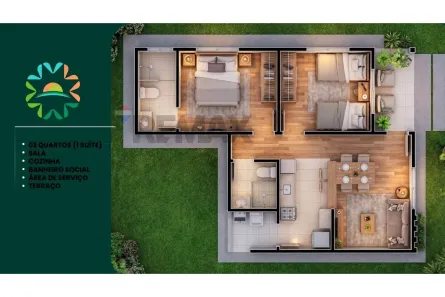 Casa com 2 Quartos à venda, 54m² no Bela Parnamirim, Parnamirim