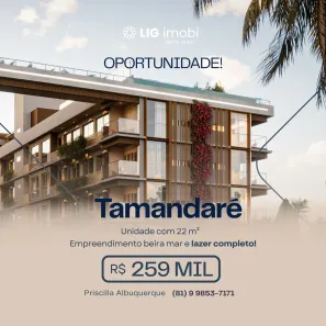 Apartamento com 1 Quarto à venda, 22m² no Tamandaré, Tamandaré