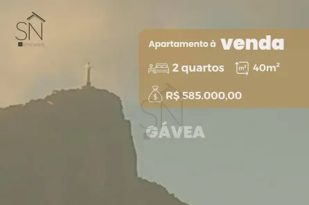 Apartamento com 2 Quartos à venda, 40m² no Gávea, Rio de Janeiro