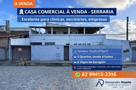 Casa com 5 Quartos à venda, 300m² no Barro Duro, Maceió