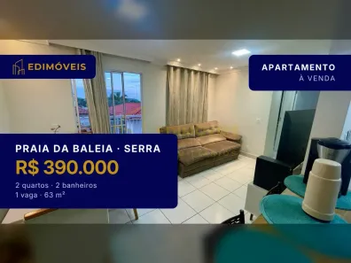 Apartamento com 2 Quartos à venda, 63m² no Praia da Baleia, Serra