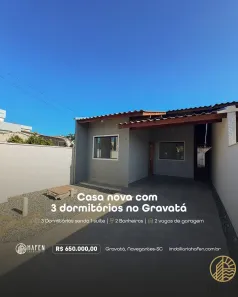 Casa com 3 Quartos à venda, 93m² no Gravatá, Navegantes
