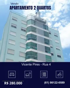 Apartamento com 2 Quartos à venda, 48m² no Setor Habitacional Vicente Pires, Brasília
