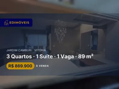 Apartamento com 3 Quartos à venda, 89m² no Jardim Camburi, Vitória