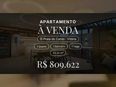 Apartamento com 1 Quarto à venda, 33m² no Praia do Canto, Vitória