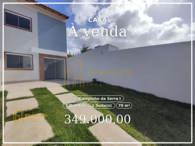 Casa com 3 Quartos à venda, 70m² no Campinho da Serra I, Serra