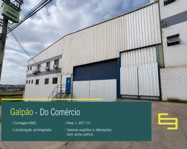 Galpão/Depósito/Armazém para alugar, 1407m² no Do Comércio, Contagem