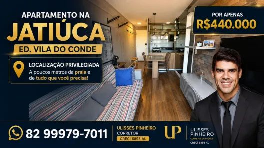 Apartamento com 1 Quarto à venda, 37m² no Jatiúca, Maceió