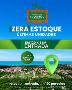 Lote/Terreno à venda, 150m² no estrada D, Paracuru