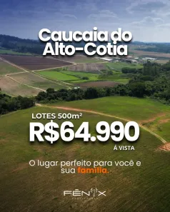 Lote/Terreno à venda, 500m² no Centro (Caucaia do Alto), Cotia