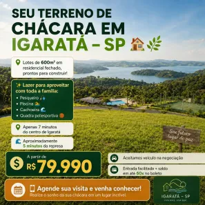 Lote/Terreno à venda, 600m² no Arujá 5, Arujá