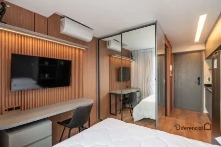 Apartamento com 1 Quarto para alugar, 19m² no Água Verde, Curitiba