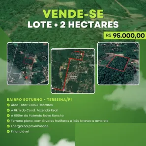 Lote/Terreno à venda, 2106m² no Santa Isabel, Teresina