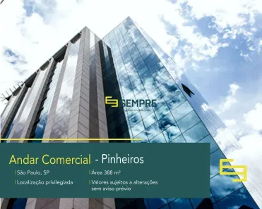 Imóvel Comercial para alugar, 388m² no Pinheiros, São Paulo