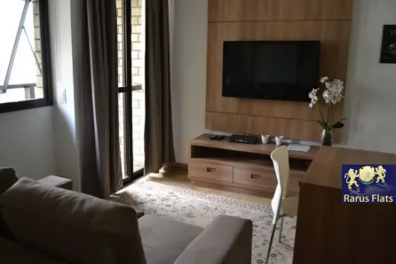 Flat com 1 Quarto para alugar, 40m² no Moema, São Paulo