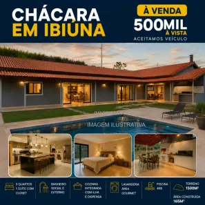Fazenda/Sítio com 3 Quartos à venda, 165m² no , Ibiúna
