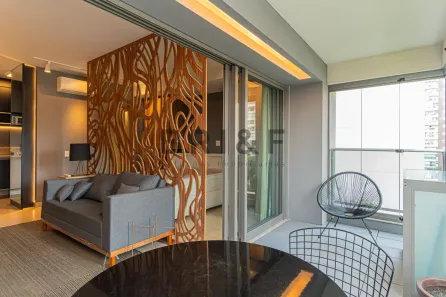 Apartamento com 1 Quarto para alugar, 41m² no Brooklin Paulista, São Paulo