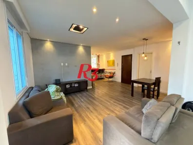 Apartamento com 3 Quartos para alugar, 110m² no Gonzaga, Santos
