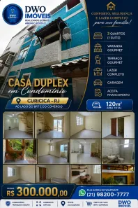 Casa com 3 Quartos à venda, 128m² no Curicica, Rio de Janeiro