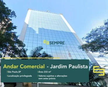 Sala Comercial para alugar, 233m² no Cerqueira César, São Paulo