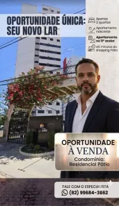 Apartamento com 2 Quartos à venda, 52m² no Antares, Maceió