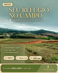 Lote/Terreno à venda, 500m² no Jardim São Luiz (Caucaia do Alto), Cotia