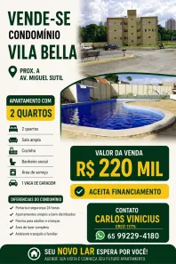 Apartamento com 2 Quartos à venda, 43m² no Despraiado, Cuiabá