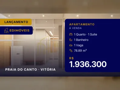 Apartamento com 1 Quarto à venda, 78m² no Praia do Canto, Vitória