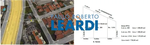 Lote/Terreno para alugar, 288m² no Brooklin Paulista, São Paulo
