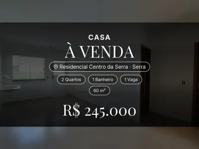 Casa com 2 Quartos à venda, 60m² no Residencial Centro da Serra, Serra