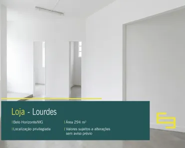 Ponto Comercial para alugar, 294m² no Lourdes, Belo Horizonte
