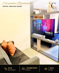 Flat com 1 Quarto à venda, 26m² no Centro, Mogi das Cruzes