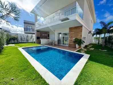 Casa de Condomínio com 4 Quartos para alugar, 300m² no Alphaville (Abrantes), Camaçari