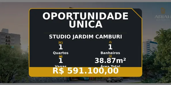 Apartamento com 1 Quarto à venda, 38m² no Jardim Camburi, Vitória
